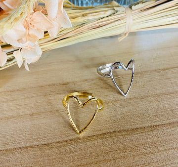 BAGUE CŒUR Acier inoxydable - O'Dressing-M